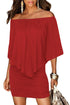 Sexy Multiple Dressing Layered Red Mini Dress